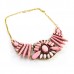 Pink Beaded Beach Necklace